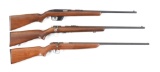 (C+M) LOT OF THREE: WINCHESTER 77, 69A AND REMINGTON TARGET MASTER RIFLES.
