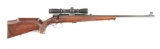 (M) ANSCHUTZ-SAVAGE MODEL 54 BOLT ACTION RIFLE WITH SCOPE.