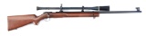 (C) WINCHESTER 75 BOLT ACTION RIFLE WITH SCOPE.