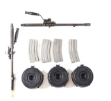 LOT OF DESIRABLE ULTIMAX 100 MACHINE GUN ACCESSORIES.