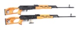(M) LOT OF TWO: ROMANIAN CUGIR SSG-97C SEMI AUTOMATIC RIFLES.