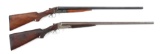 (C) LOT OF TWO: TWO ITHACA FLUES SIDE BY SIDE SHOTGUNS.