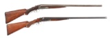 (C) LOT OF TWO: TWO ITHACA CRASS SIDE BY SIDE SHOTGUNS.
