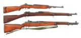(C) LOT OF 3: U.S. SERVICE RIFLES.