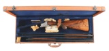 (C) RARE TWO BARREL SET BROWNING SUPERPOSED GRADE 4 20 BORE SHOTGUN WITH CASE.