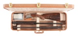 (M) IMPRESSIVE SPECIAL ORDER VRANCKEN ENGRAVED 410 BORE TWO BARREL SET BROWNING SUPERPOSED WITH CASE