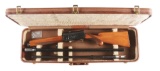 (C) BROWNING TWENTY SEMI-AUTOMATIC SHOTGUN WITH TWO SETS OF BARRELS.