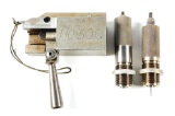 (C) LOT OF THREE: SPRINGFIELD ACCURACY TESTING ACTION AND RELOADING DIES.