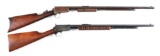 (C) LOT OF 2: WINCHESTER MODEL 1890 AND MODEL 62A SLIDE ACTION RIFLES.