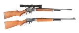 (M) LOT OF TWO: MARLIN 444S .444 MARLIN AND 336A .35 REMINGTON LEVER ACTION RIFLES.