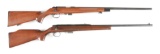 (M) LOT OF TWO: REMINGTON 541 AND 591 BOLT ACTION RIFLES.