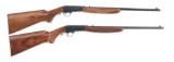 (M) LOT OF 2: BROWNING SA22 GRADE 1 SEMI AUTOMATIC RIFLES.