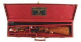 (C) WINCHESTER MODEL 21 12 BORE SIDE BY SIDE SHOTGUN WITH CASE.