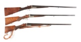 (C) LOT OF THREE: VERNEY-CARRON ERE, MOREAU ARMES, AND  SXS SHOTGUNS.