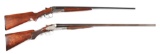 (C) LOT OF TWO: STEVENS AND L.C. SMITH SIDE BY SIDE SHOTGUNS.