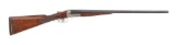 (C) A.H. FOX MODEL AE 12 GAUGE SIDE BY SIDE SHOTGUN.