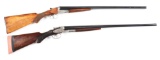 (C) LOT OF TWO: A. MINO AND L.C. SMITH SIDE BY SIDE SHOTGUNS.