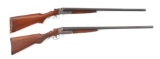 (C) LOT OF TWO: WESTERN ARMS AND LEFEVER SHOTGUNS.