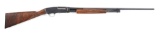 (C) WINCHESTER MODEL 42 SLIDE ACTION SHOTGUN.