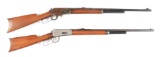 (C+A) LOT OF 2: MARLIN MODEL 1893 AND WINCHESTER MODEL 1894 RIFLES.