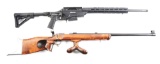 (M) LOT OF TWO: SAVAGE MODEL 10 .308 BOLT ACTION RIFLE IN SABER CHASSIS TOGETHER WITH A VALMET M45 .