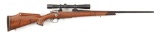 (M) SANTA BARBARA CUSTOM BOLT ACTION RIFLE WITH SCOPE.