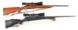 (C) LOT OF TWO: RUGER AND WEATHERBY BOLT ACTION RIFLES.