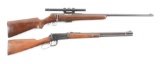 (C) LOT OF TWO: SAVAGE 23D BOLT ACTION .22 HORNET RIFLE AND WINCHESTER MODEL 94 BRITISH LEND-LEASE R