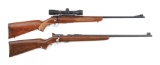 (C) LOT OF TWO: TWO WINCHESTER BOLT ACTION RIFLES, ONE MODEL 75 AND ONE MODEL 69-A, MODEL 75 WITH SC