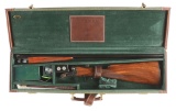 (M) MERKEL 280 SIDE BY SIDE 28 GAUGE SHOTGUN WITH MERKEL CASE AND ACCESSORIES.