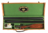 (C) PARKER REPRODUCTIONS DHE GRADE TWO BARREL SET 20 BORE SIDE BY SIDE SHOTGUN WITH CASE.