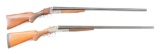 (C) LOT OF TWO: ITHACA NID 12 GAUGE SHOTGUN TOGETHER WITH AN L.C. SMITH IDEAL GRADE 12 GAUGE SHOTGUN