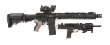 (M) LOT OF TWO: DPMS A15 .223 SEMI-AUTOMATIC RIFLE TOGETHER WITH AN MPA DEFENDER SEMI-AUTOMATIC PIST