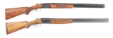 (M+C) LOT OF TWO: RUGER RED LABEL 20 GAUGE AND BERETTA BL1 12 GAUGE OVER UNDER SHOTGUNS.