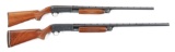 (C) LOT OF 2 ITHACA 37 SHOTGUNS.