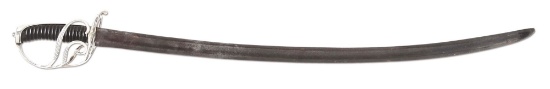 FINE SILVER-HILTED ENGLISH SABER BY WILLIAM KINMAN, 1787