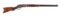 (A) DELUXE MODEL WINCHESTER 1876 WITH RARE SEVEN LEAF BARREL SIGHT AND WIND GAUGE FRONT SIGHT