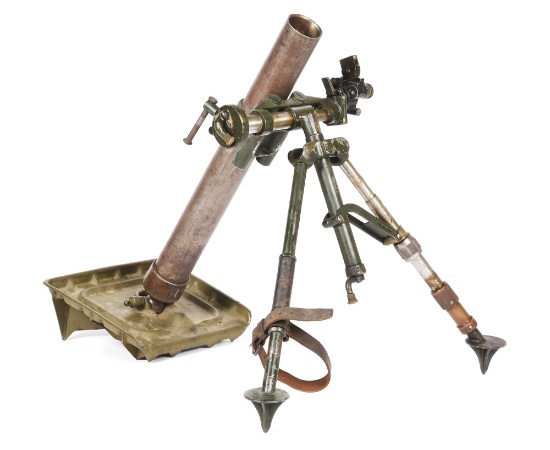 (D) ORIGINAL AMNESTY REGISTERED U.S. WORLD WAR II M2 60MM MORTAR (DESTRUCTIVE DEVICE).