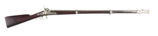 (A) EXTREMELY FINE SPRINGFIELD MODEL 1842 .69 CALIBER PERCUSSION RIFLE DATED 1853.