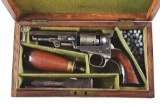 (A) LONDON 1849 COLT POCKET WITH CASE AND ACCESSORIES.