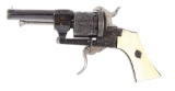 (A) LEFAUCHEUX 8MM PINFIRE POCKET REVOLVER.