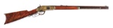 (A) ELABORATELY ENGRAVED WINCHESTER MODEL 1866 LEVER ACTION RIFLE.
