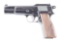 (C) EXTREMELY LOW NUMBER TANGENT SIGHT BROWNING HIGH POWER 9MM SEMI-AUTOMATIC PISTOL, SERIAL NUMBER