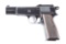 (C) FINE WORLD WAR II NAZI GERMAN INSPECTED SLOTTED FN HIGH POWER WITH TANGENT SIGHT.