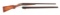 (A) LEFEVER C GRADE 12 BORE SIDE BY SIDE SHOTGUN WITH EXTRA BARREL.