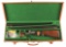(C) CASED W. R. LEESON SIDE BY SIDE SHOTGUN (LEFT HAND).