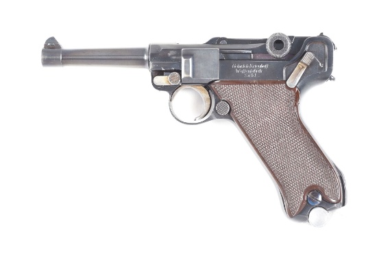 (C) RARE LOWEST KNOWN NUMBER TO EXIST KRIEGHOFF COMMERCIAL, SIDE FRAME INSCRIBED 08 LUGER.