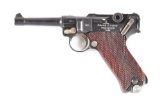 AMAZING 1/3 SCALE MINIATURE KRIEGHOFF 1936 P-08 LUGER WITH HOLSTER AND CARTRIDGES.