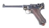 (C) UNIT MARKED DWM MODEL 1914 NAVY LUGER SEMI AUTOMATIC PISTOL DATED 1917.
