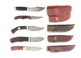 LOT OF FIVE CHARLTON KNIVES.